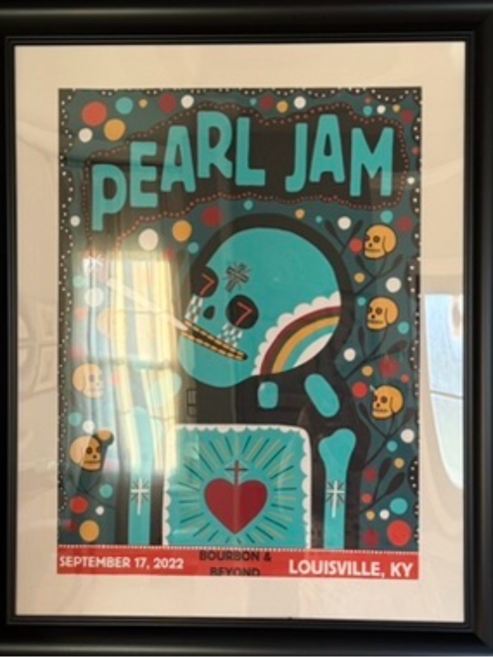 Pearl Jam Concert - September 17,2022 , official numbered, Louisville Kentucky,